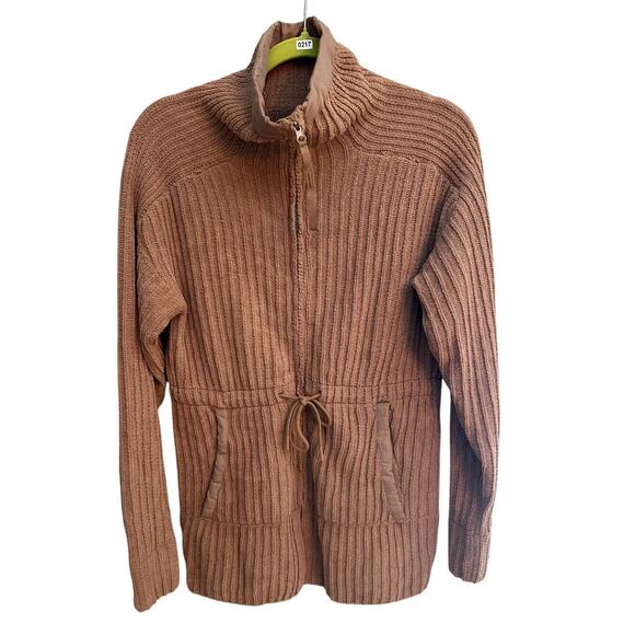 FLX Ribbed Knit Funnel Neck Zip-Up Jacket – Size XS/S-M - Picture 1 of 4